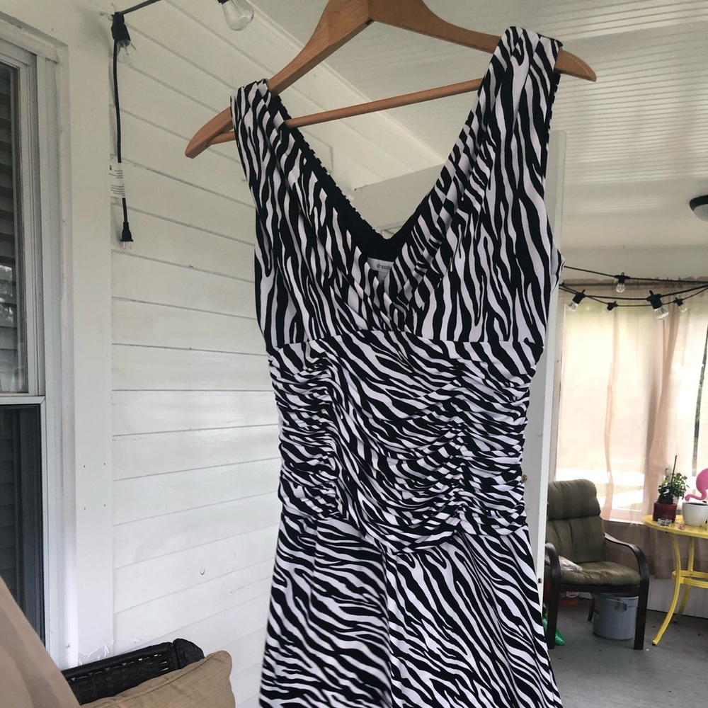 Zebra print dress